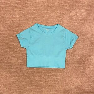 NWOT Aerie Offline Blue Crop Top